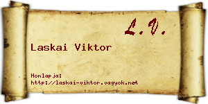 Laskai Viktor névjegykártya